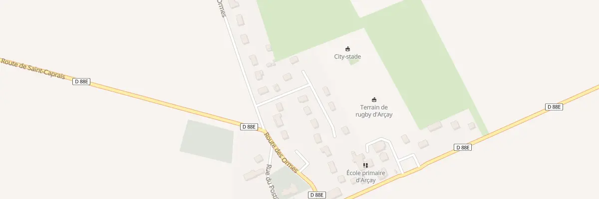 Plan du 2 Imp du Champ de la Cure à Arçay