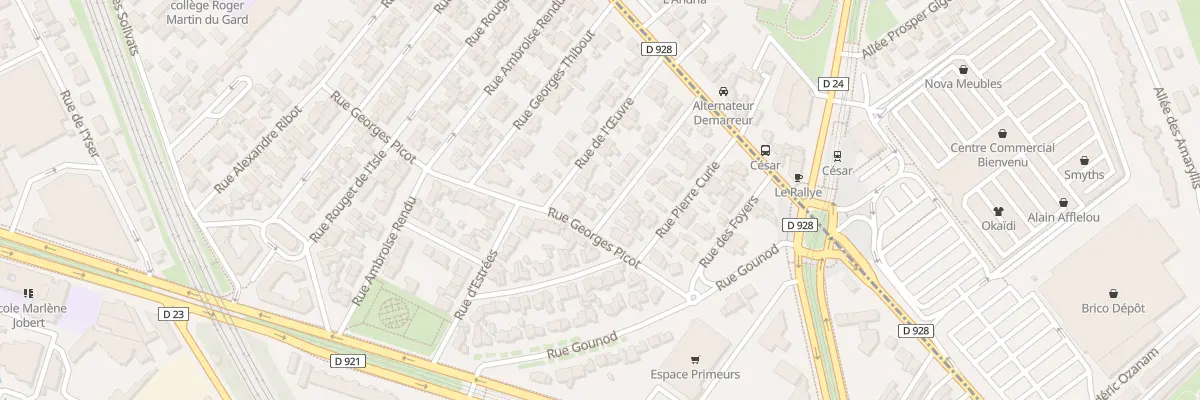 Plan du 1 Rue des Berceaux à Épinay-sur-Seine