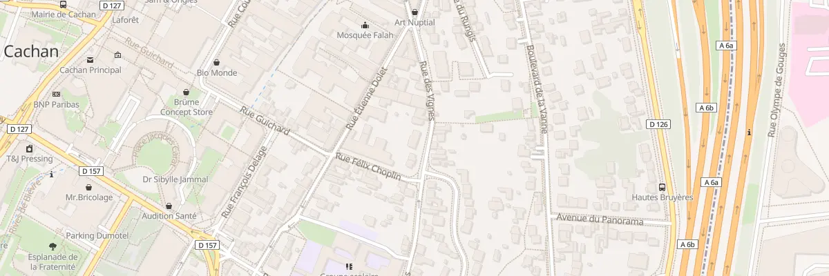 Plan du 16 Rue des Vignes à Cachan