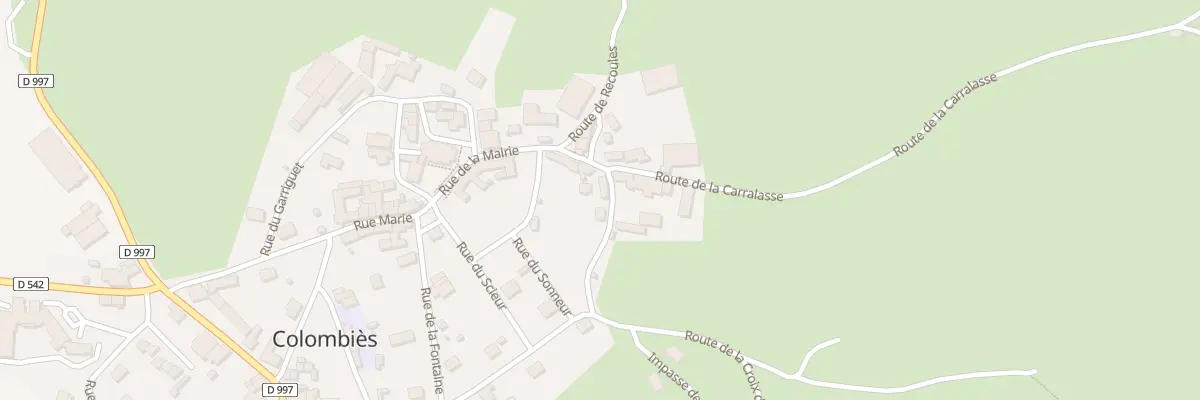 Plan du 5391 Rue de la Mairie à Colombiès