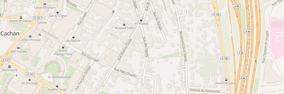 Plan du 8 Rue des Vignes à Cachan