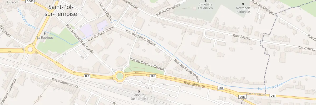 Plan du 22 Rue des Fonts Viviers à Saint-Pol-sur-Ternoise