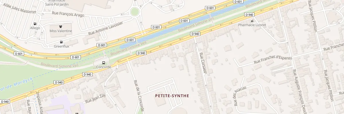 Plan du 2369 Av de Petite-Synthe à Dunkerque