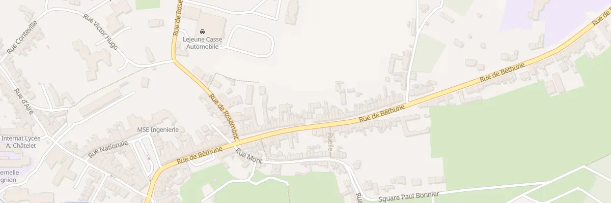 Plan du 59 Rue de Bethune à Saint-Pol-sur-Ternoise