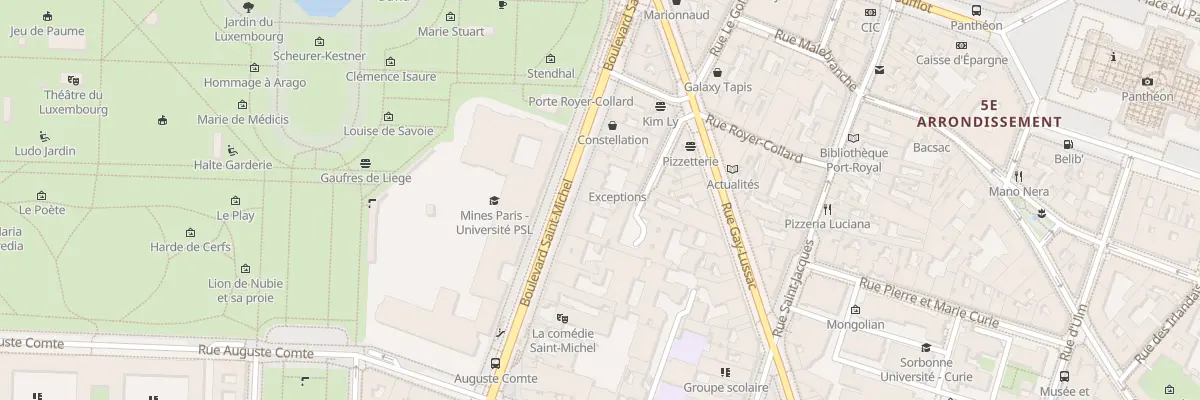 Plan du 85 Bd Saint-Michel à Paris 5e Arrondissement