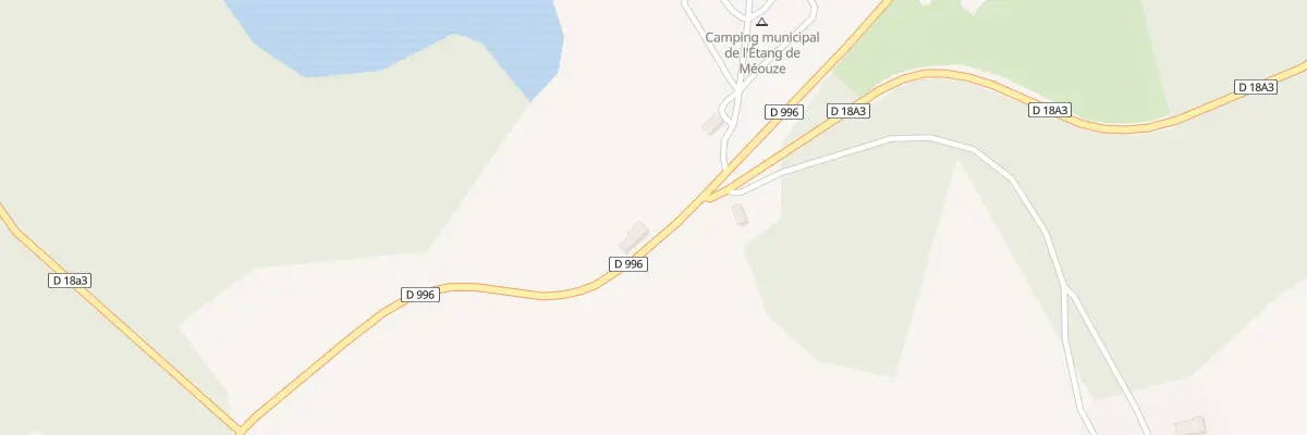 Plan du 1 Etang de Méouze à Saint-Oradoux-de-Chirouze