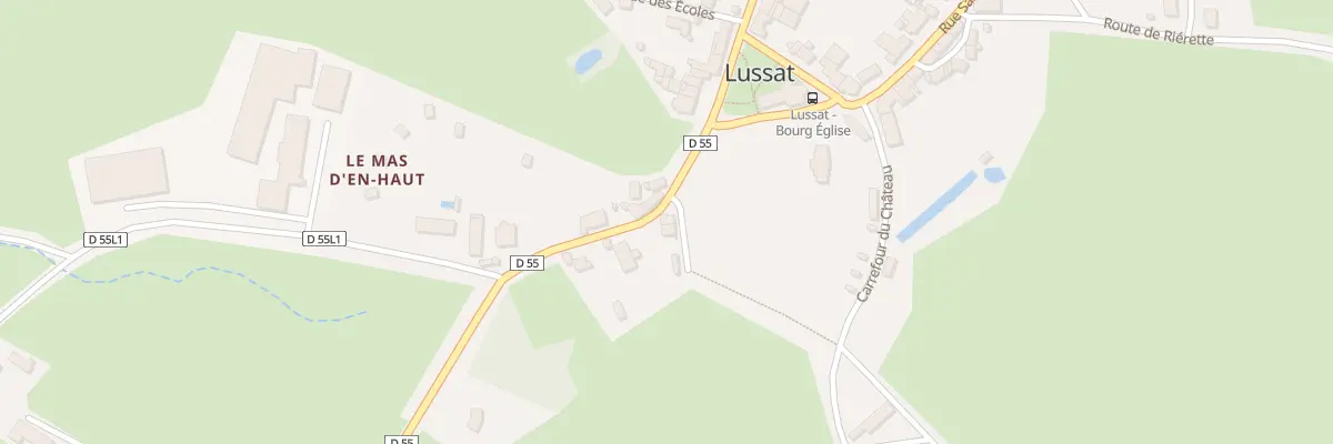Plan du 1 Rue de l’Etang des Landes à Lussat
