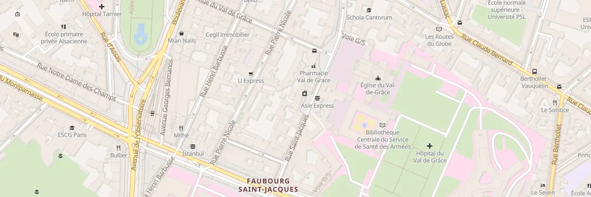 Plan du 322 Rue Saint-Jacques à Paris 5e Arrondissement