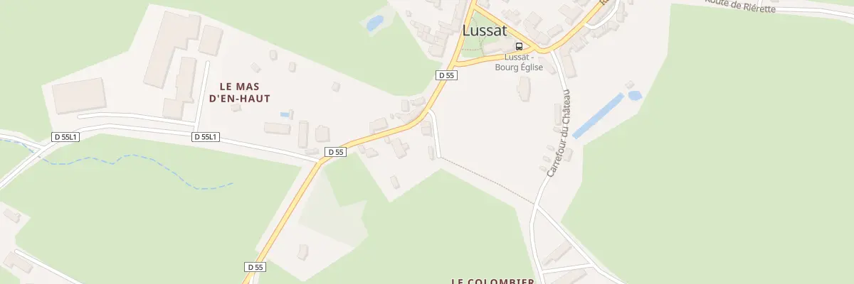 Plan du 3 Rue de l’Etang des Landes à Lussat