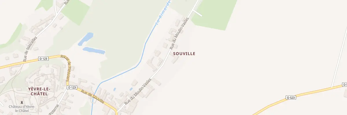 Plan du 8 Rue du Moulin Vasles à Yèvre-la-Ville
