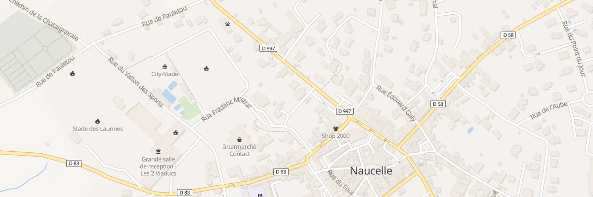 Plan du 1 Av du Rouergue à Naucelle