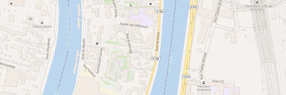 Plan du 6 Rue Louis Bouxin à L’Île-Saint-Denis
