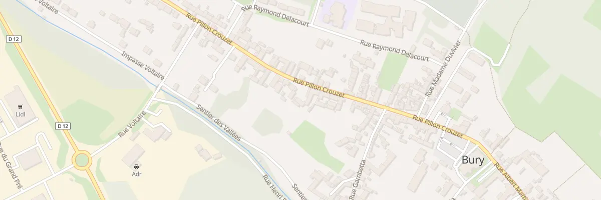 Plan du 305 Rue Pillon Crouzet à Bury