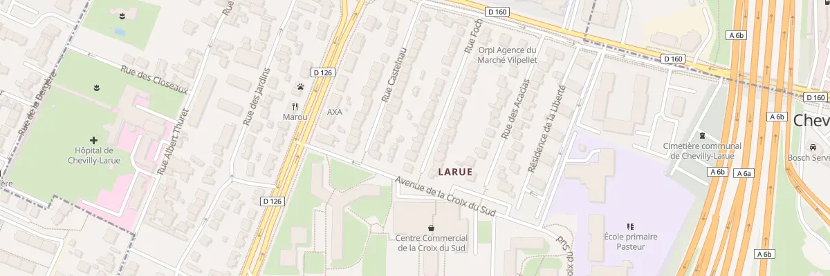 Plan du 28 Rue Foch à Chevilly-Larue
