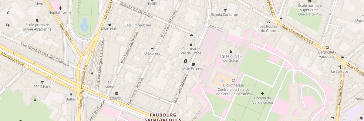 Plan du 320 Rue Saint-Jacques à Paris 5e Arrondissement