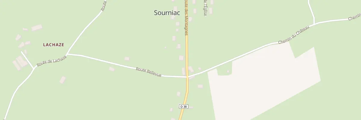 Plan du 18 Rte des Montagnes à Sourniac