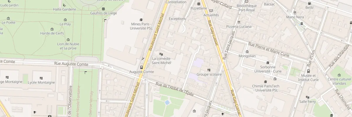 Plan du 95 Bd Saint-Michel à Paris 5e Arrondissement
