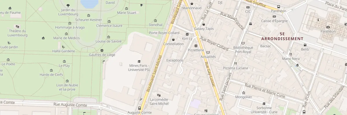 Plan du 83 Bd Saint-Michel à Paris 5e Arrondissement