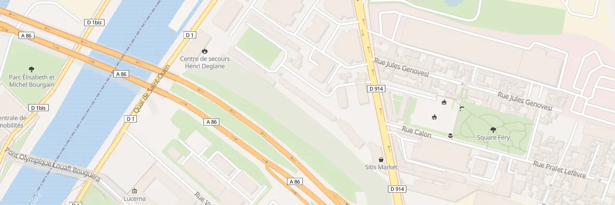 Plan du 12 Bd de la Libération à Saint-Denis
