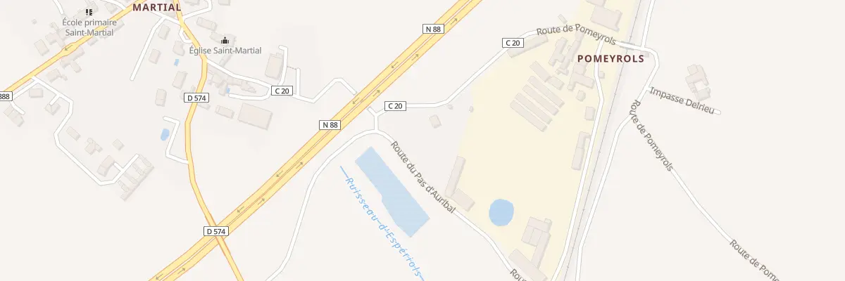 Plan du 5046A Pomeyrols à Tauriac-de-Naucelle