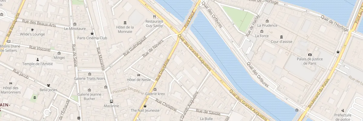 Plan du 55 Quai des Grands Augustins à Paris 6e Arrondissement