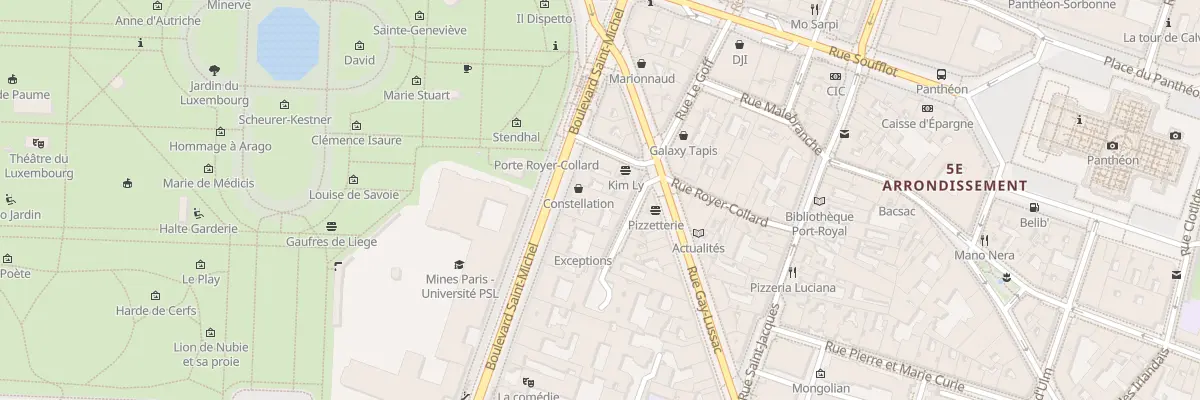 Plan du 77 Bd Saint-Michel à Paris 5e Arrondissement