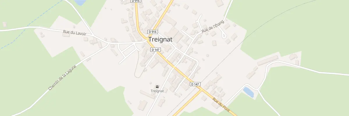 Plan du 9 Pl du Marché à Treignat