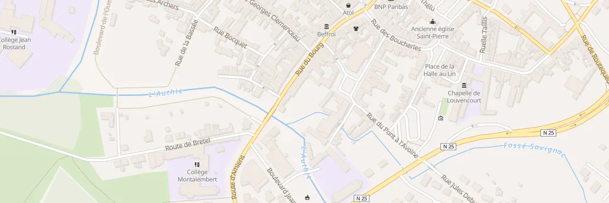 Plan du 5 Rue du Bourg à Doullens