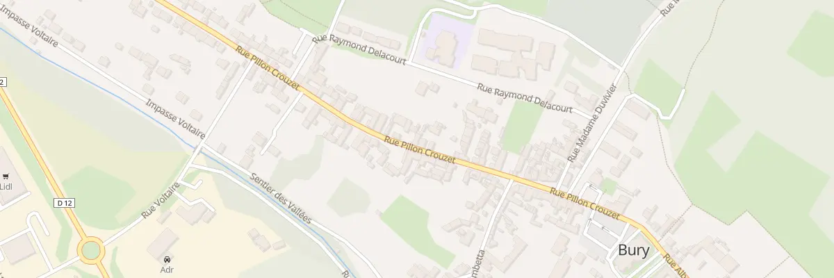 Plan du 308 Rue Pillon Crouzet à Bury