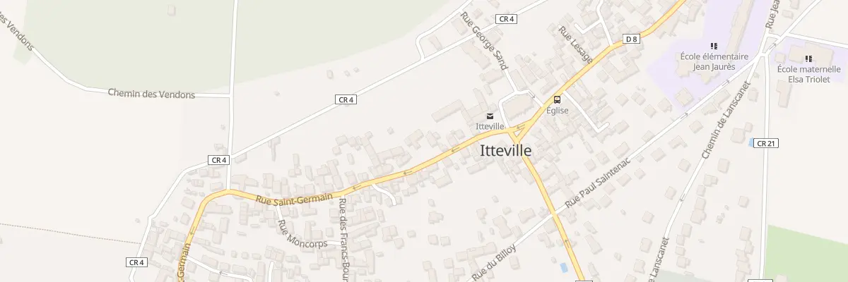 Plan du 63 Rue St Germain à Itteville