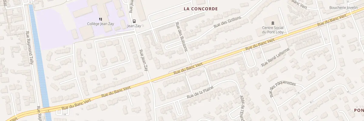 Plan du 1820 Rue du Banc Vert à Dunkerque