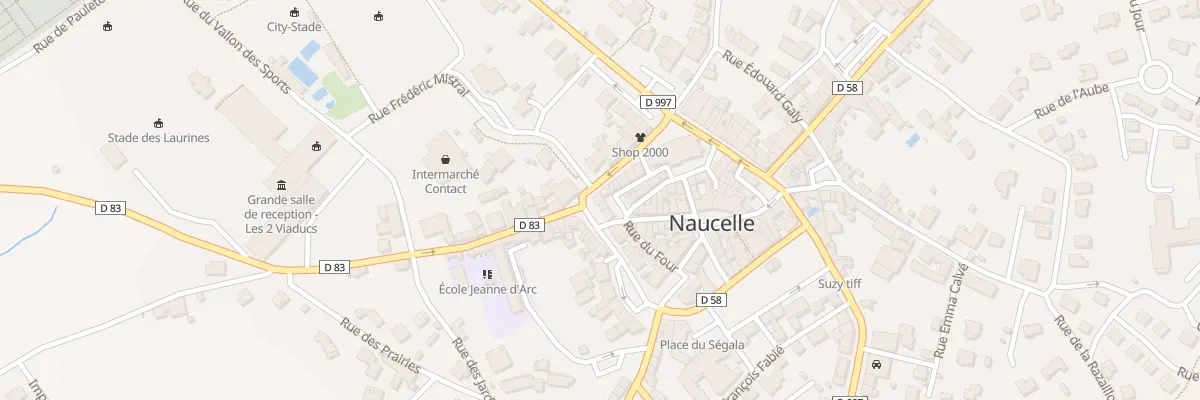 Plan du 1 Bd Eugene Viala à Naucelle