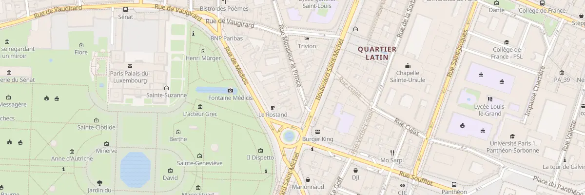 Plan du 62 Rue Monsieur Le Prince à Paris 6e Arrondissement