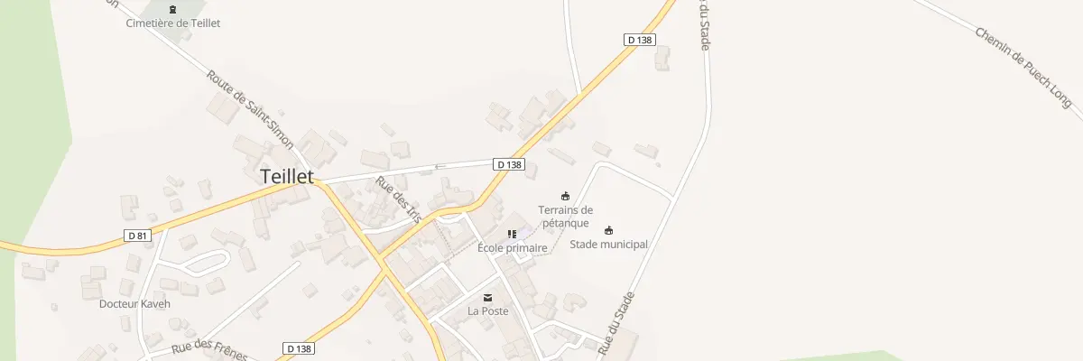 Plan du 15 Rte d’Alban à Teillet