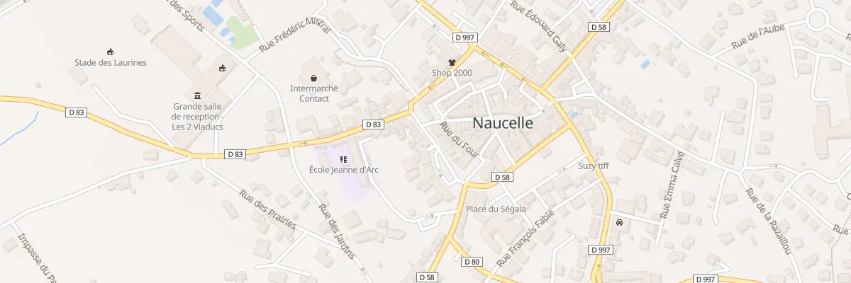 Plan du 16 Bd Eugene Viala à Naucelle