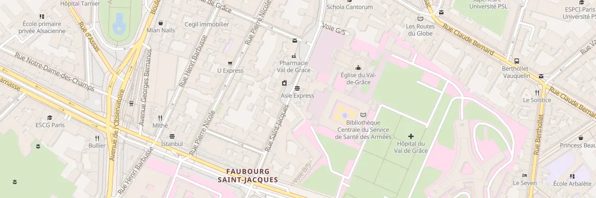Plan du 287 Rue Saint-Jacques à Paris 5e Arrondissement