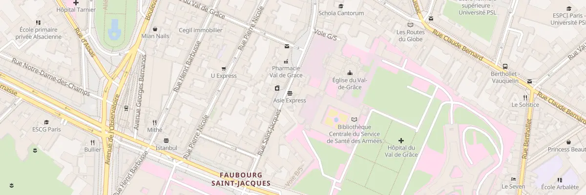Plan du 285 Rue Saint-Jacques à Paris 5e Arrondissement