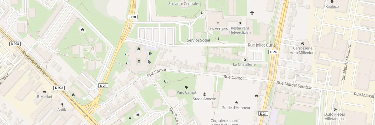 Plan du 21 Rue Carnot à Villetaneuse