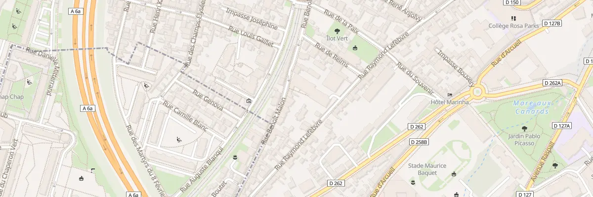 Plan du 85 Rue Benoît Malon à Gentilly