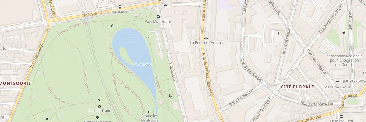 Plan du 15 Rue Gazan à Paris 14e Arrondissement