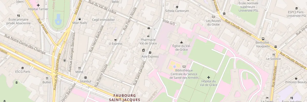 Plan du 283 Rue Saint-Jacques à Paris 5e Arrondissement