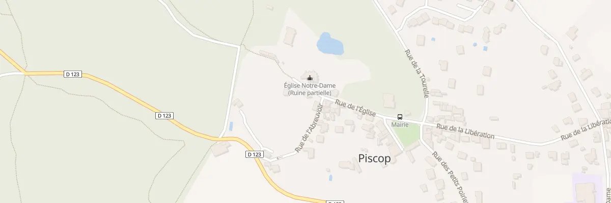 Plan du 2 Rue de l’Église à Piscop