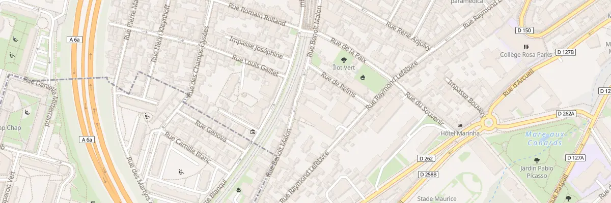 Plan du 77 Rue Benoît Malon à Gentilly