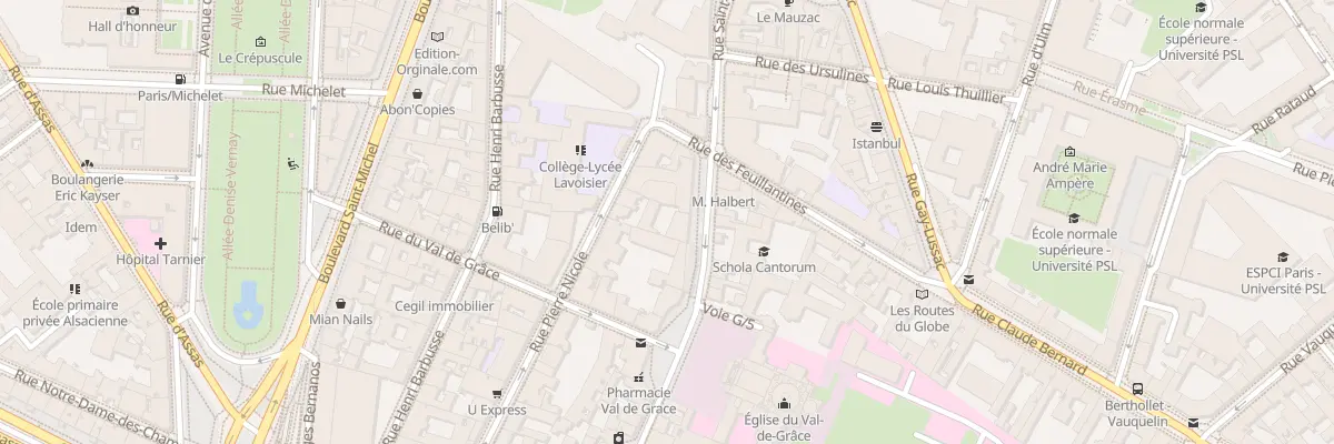Plan du 282 Rue Saint-Jacques à Paris 5e Arrondissement