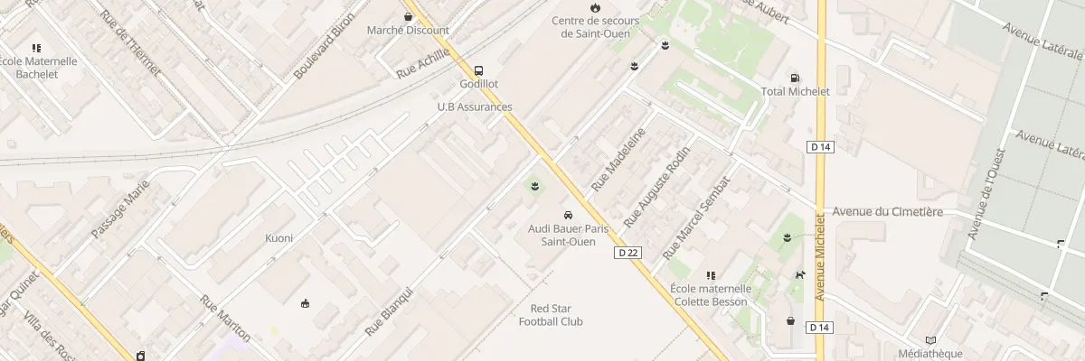 Plan du 76 Rue du Docteur Bauer à Saint-Ouen-sur-Seine