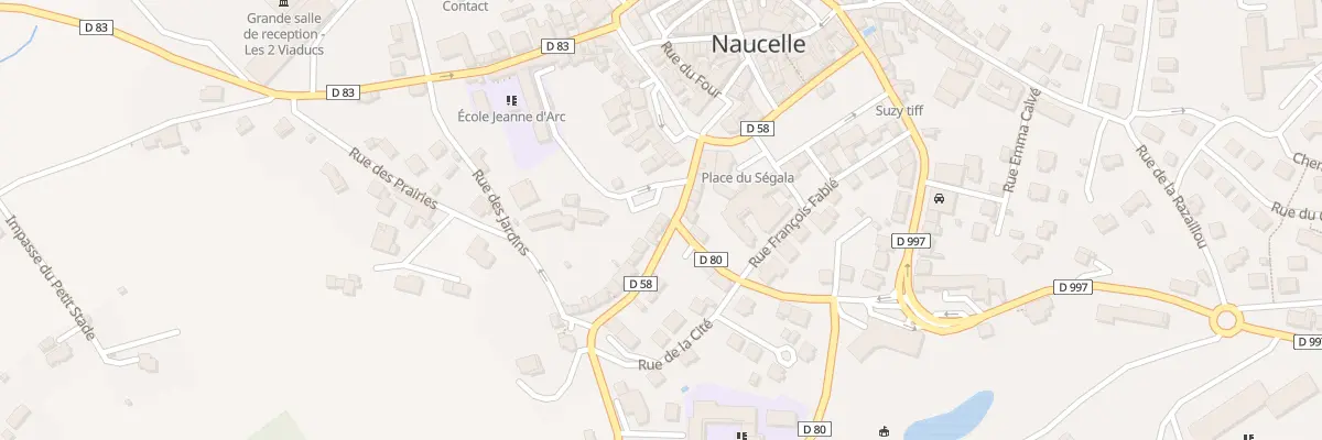 Plan du 8 Rue du Paradis à Naucelle