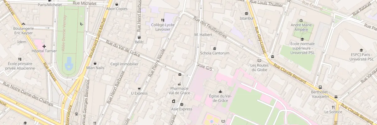 Plan du 292 Rue Saint-Jacques à Paris 5e Arrondissement