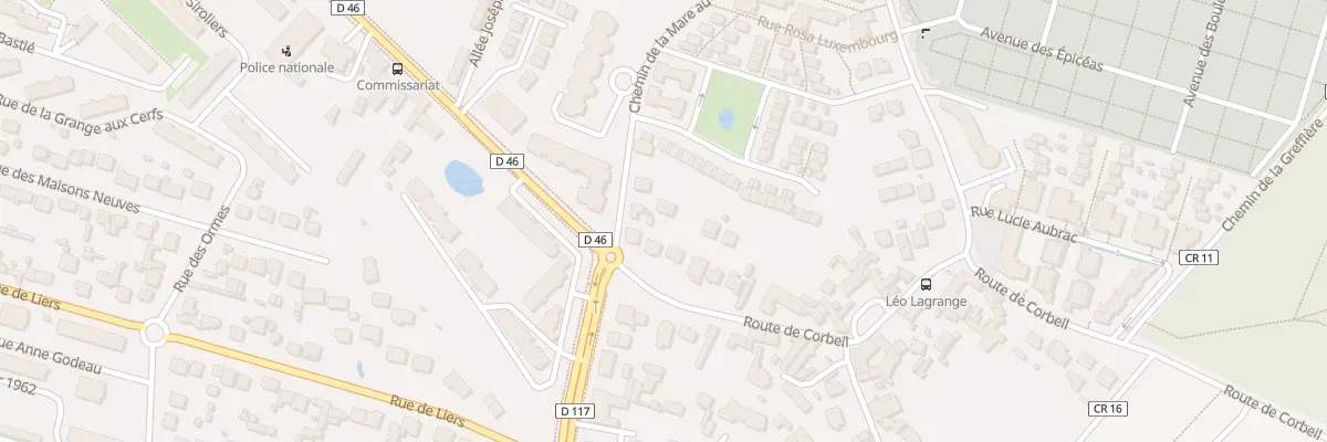 Plan du 243 Rte de Corbeil à Sainte-Geneviève-des-Bois