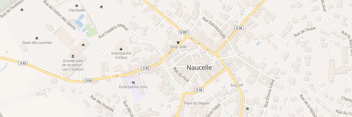 Plan du 9 Rue des Tonneliers à Naucelle
