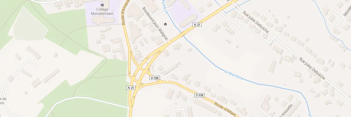 Plan du 6 Rte d’Albert à Doullens